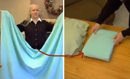 ¿Te cuesta doblar la sábana ajustable del colchón? Sigue este truco