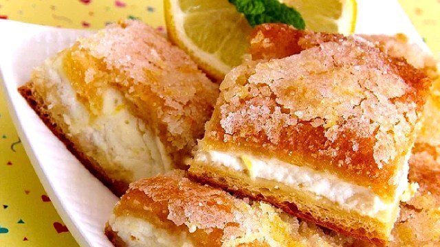 ¡Olvídate de la carlota! Prepara estas deliciosas barritas de limón y queso crema