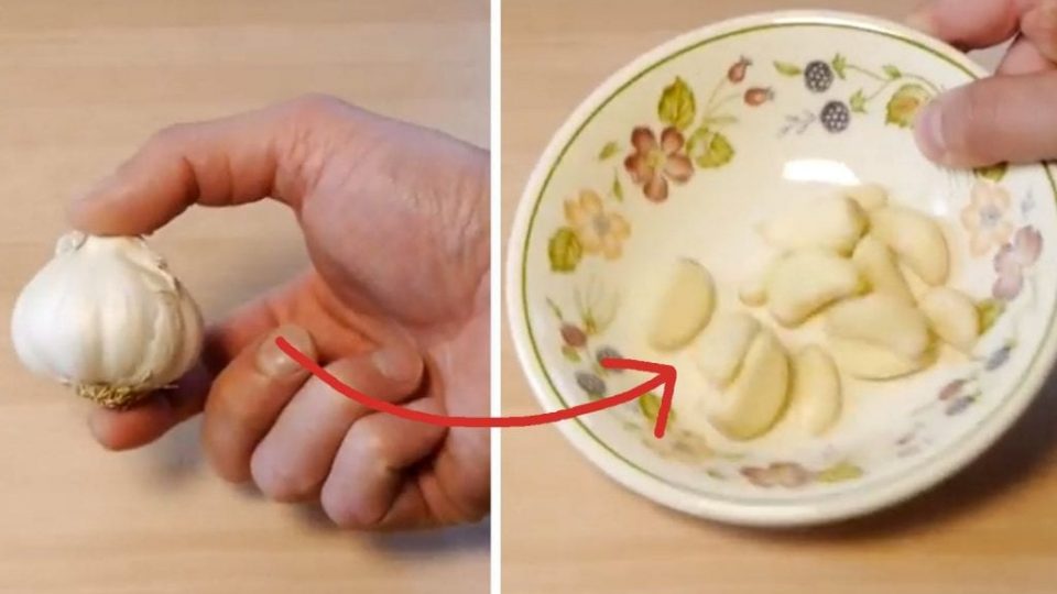 Aprende a pelar ajos sin que te quede olor en las manos con este sencillo truco