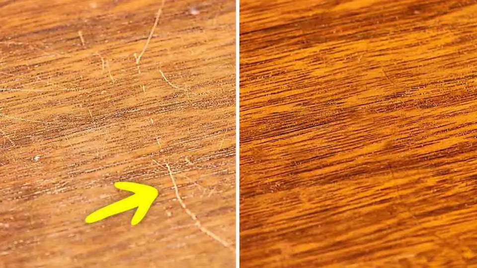 El truco genial para quitar arañazos en muebles de madera