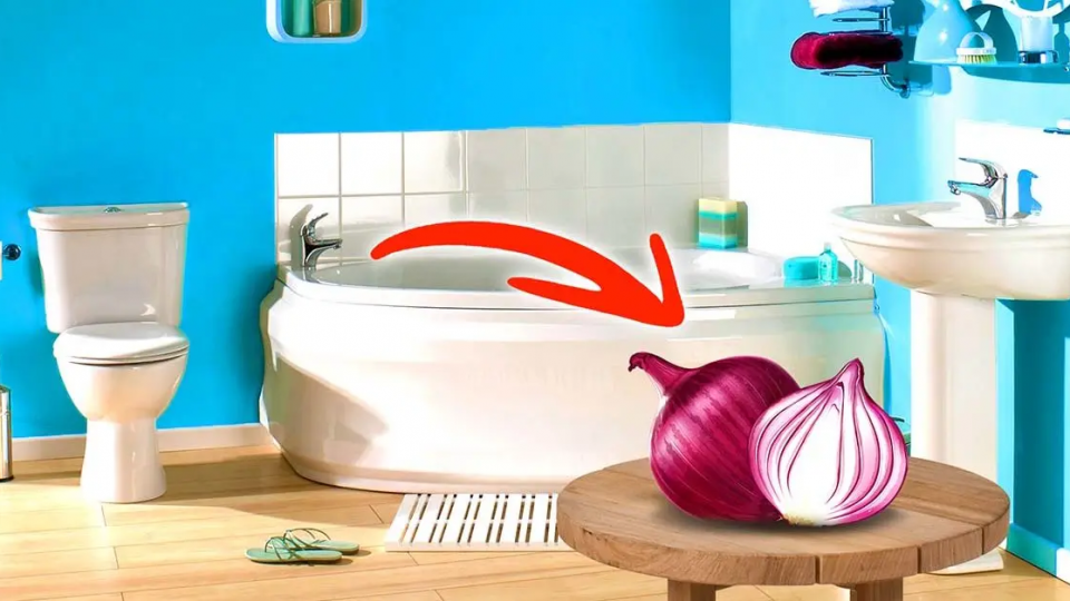 ¿Por qué siempre hay que tener una cebolla en el baño? Resolverás un gran problema.