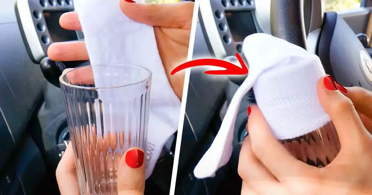 Poner un calcetín en un vaso de agua: el ingenioso truco que hacen todos los conductores