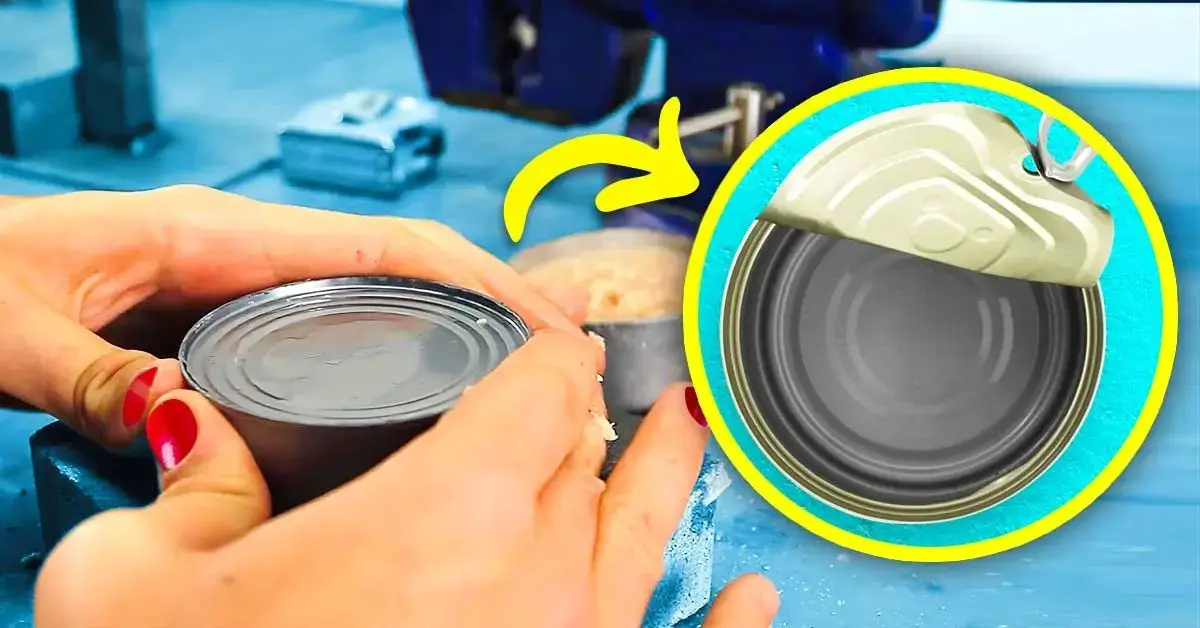 El truco para abrir una lata sin abrelatas ni cuchillo