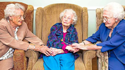 Tres hermanas de más de 100 años comparten sus secretos para una vida larga y saludable