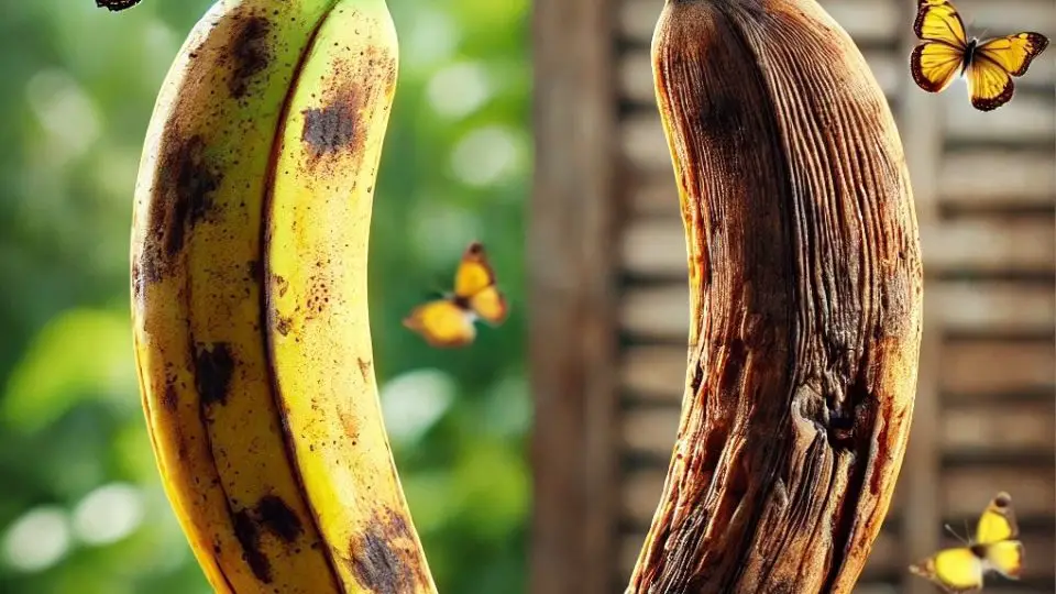 Mira lo que pasa cuando cuelgas un plátano (banana) maduro en el jardín