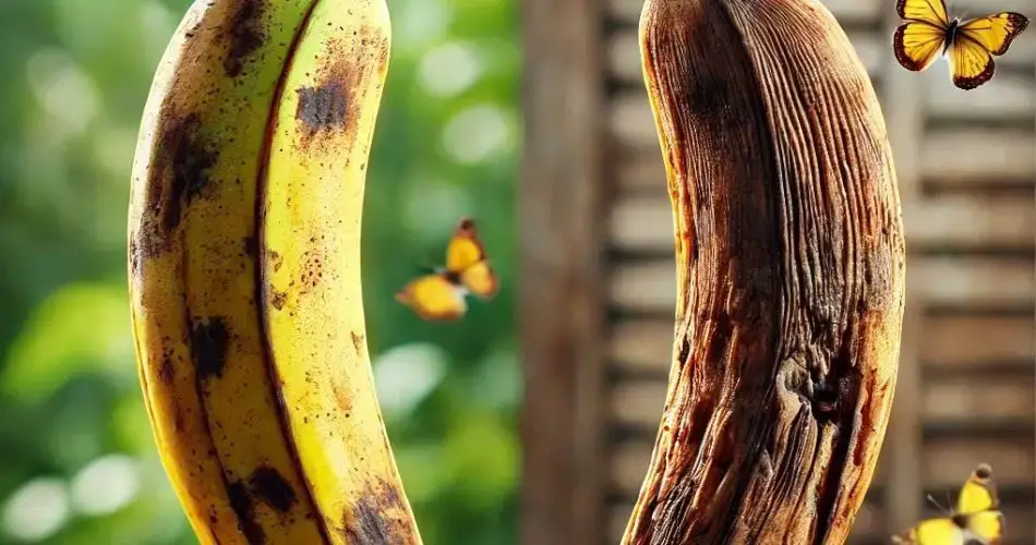 Mira lo que pasa cuando cuelgas un plátano maduro en el jardín.