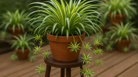 Así te dice tu planta araña que está lista para multiplicarse