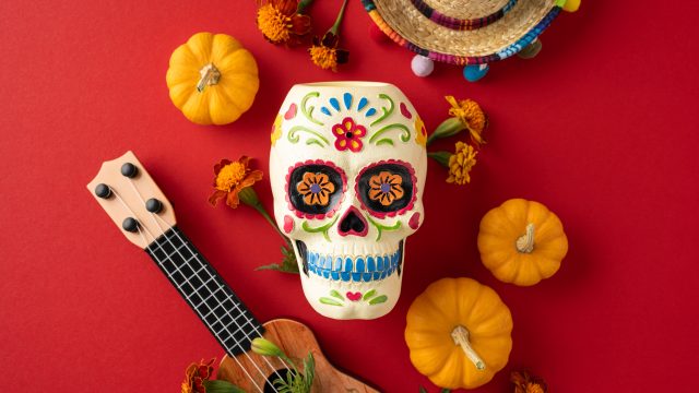 Ofrendas pequeñas de bricolaje para Día de Muertos