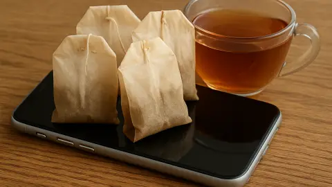 Por qué pone bolsitas de té en sus celulares y televisores